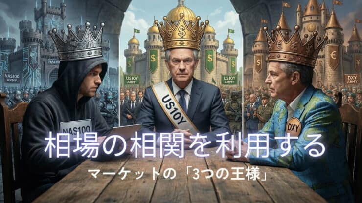 相場の相関を利用する